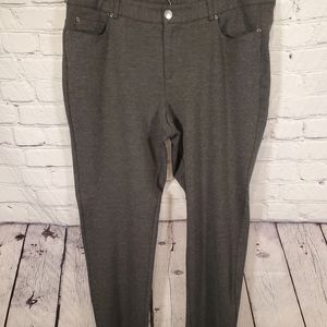 CJ Banks Gray Skinny Pants